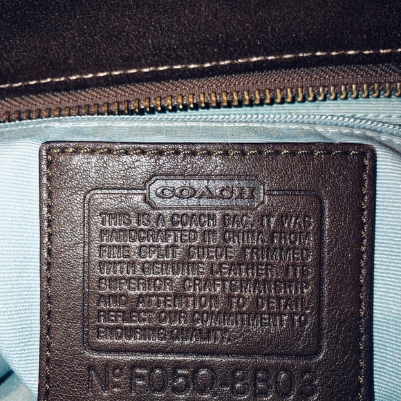 Coach Suede Brown Tote - Picture 8 of 10